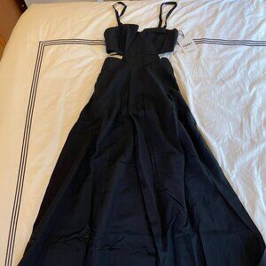 Sovere Cutout Strappy Midi Dress, Black, NWT | Size AU 6 (US XS)